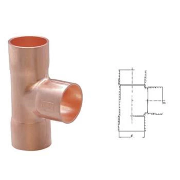 Copper Tee Fittings / Copper Pipe Connection